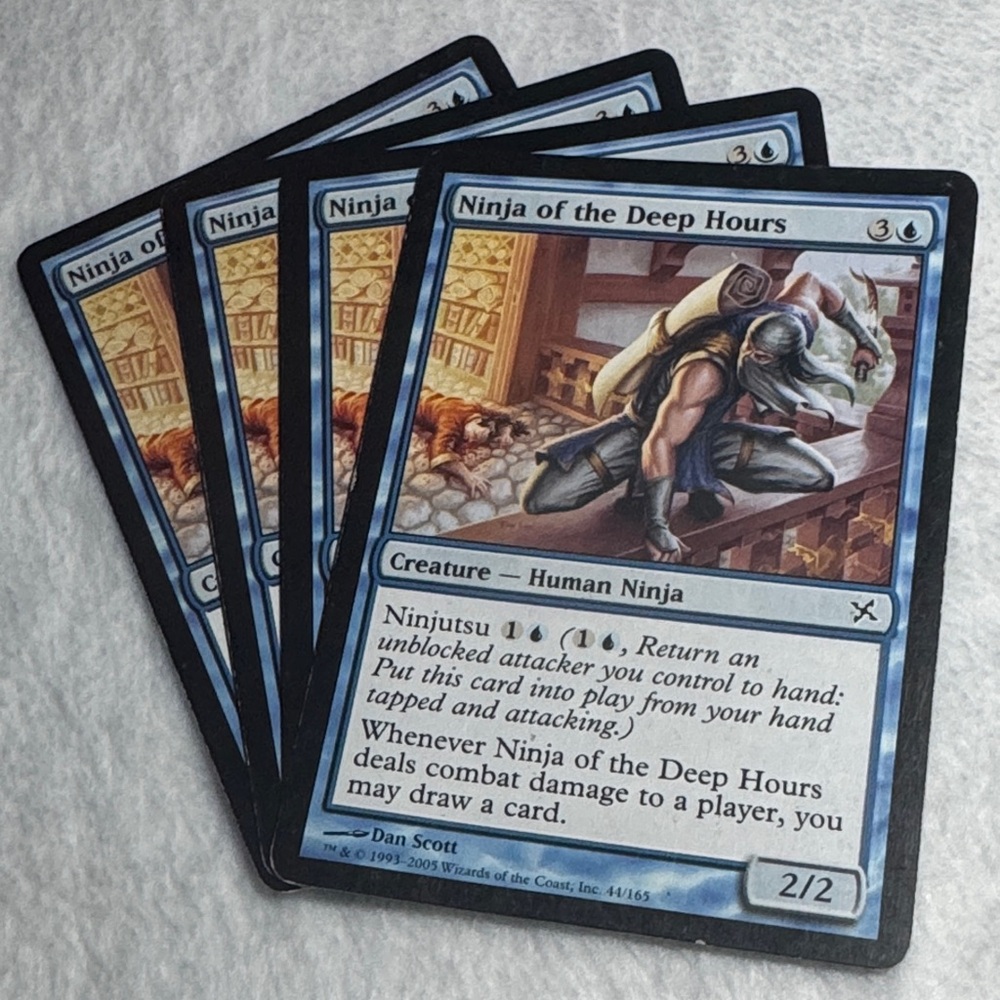 MTG Magic the Gathering Ninja of the Deep Hours x4